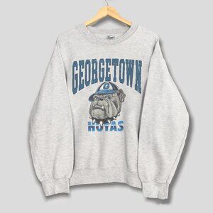 Vintage 90s Georgetown University Unisex Sweatshirt, Georgetown Hoyas Basketball
